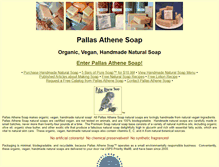 Tablet Screenshot of pallasathenesoap.com